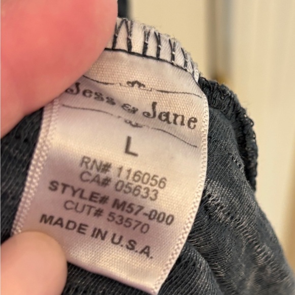 Jess & Jane Lag n’ Look Gray Kimino Women’s Large Style #M57-000 Bohemian - Picture 4 of 7